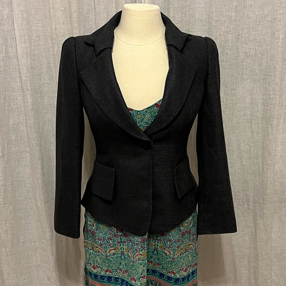 Armani Collezioni vintage 100% wool blazer size 4 made in Italy - Picture 2 of 9